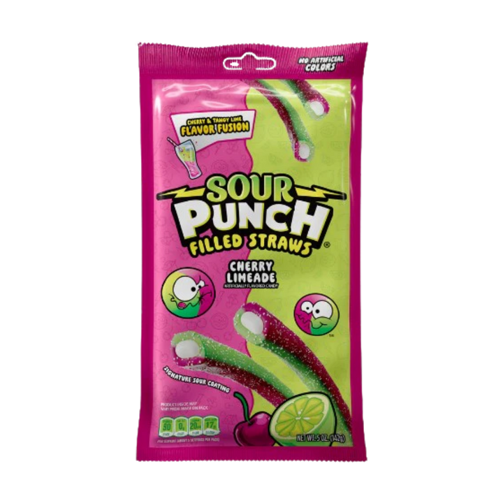 Sour Punch Straws - Cherry Limeade