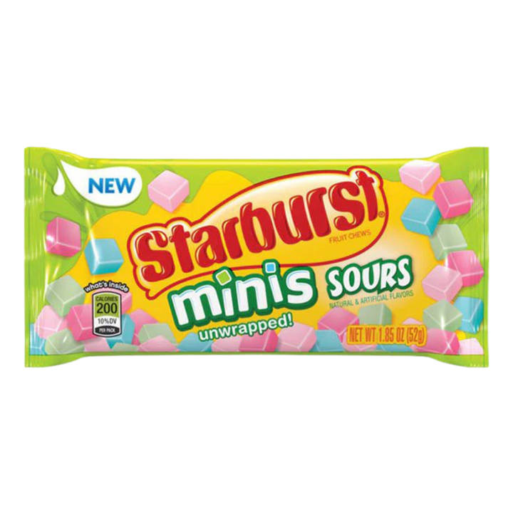 Starburst Mini Sours Unwrapped