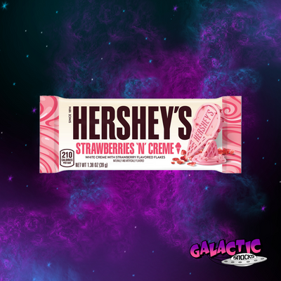 Hershey's Strawberries 'N' Creme Ice Cream Bar - 1.38 oz on Galactic Snacks background