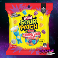 Sour Patch Kids Mini Xtreme Sour Heads - 80g (Australia) on Galactic Snacks background