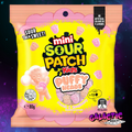 Sour Patch Kids Peach & Raspberry Puffy Heads - 80g (Australia) on Galactic Snacks background