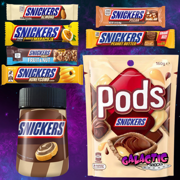 The Ultimate Snickers Bundle featuring eight Snickers varieties