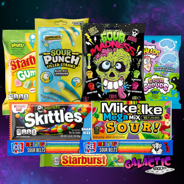 Ultimate Sour Candy Bundle with nine candies