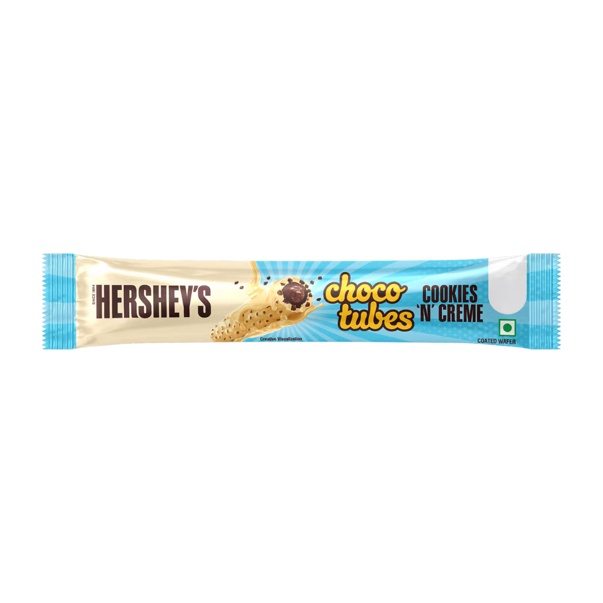 Hershey's Cookies N Creme Choco Tubes - 25g (India) isolated product