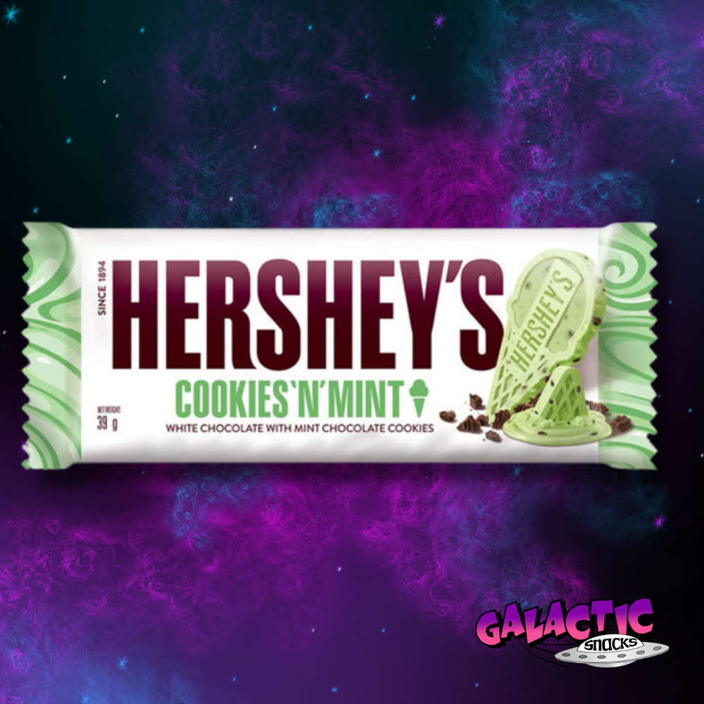 Hershey's Cookies N Mint Bar - 39g (United Kingdom) - Galactic Snacks BuySnacksOnline.com