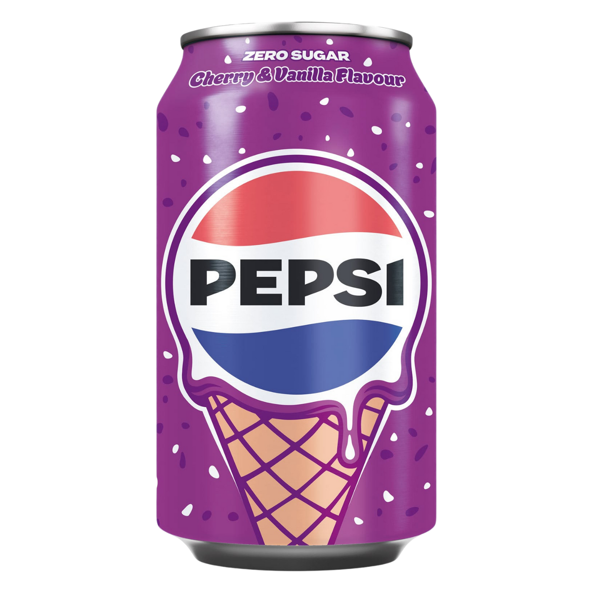 Pepsi Zero Cherry Vanilla - 330ml (United Kingdom) — package front