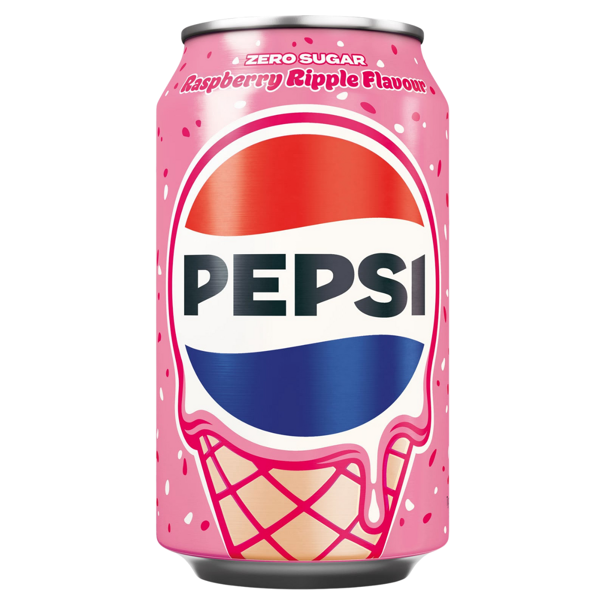 Pepsi Zero Raspberry Ripple - 330ml (United Kingdom) — package front