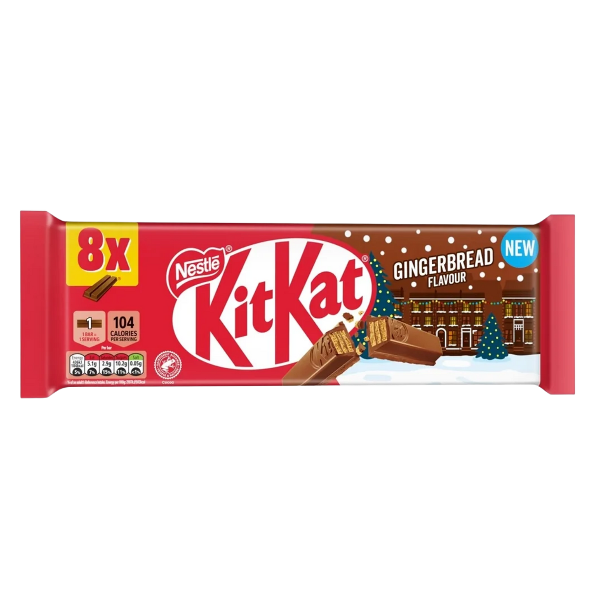 KitKat Gingerbread 8-Pack (United Kingdom) — package front