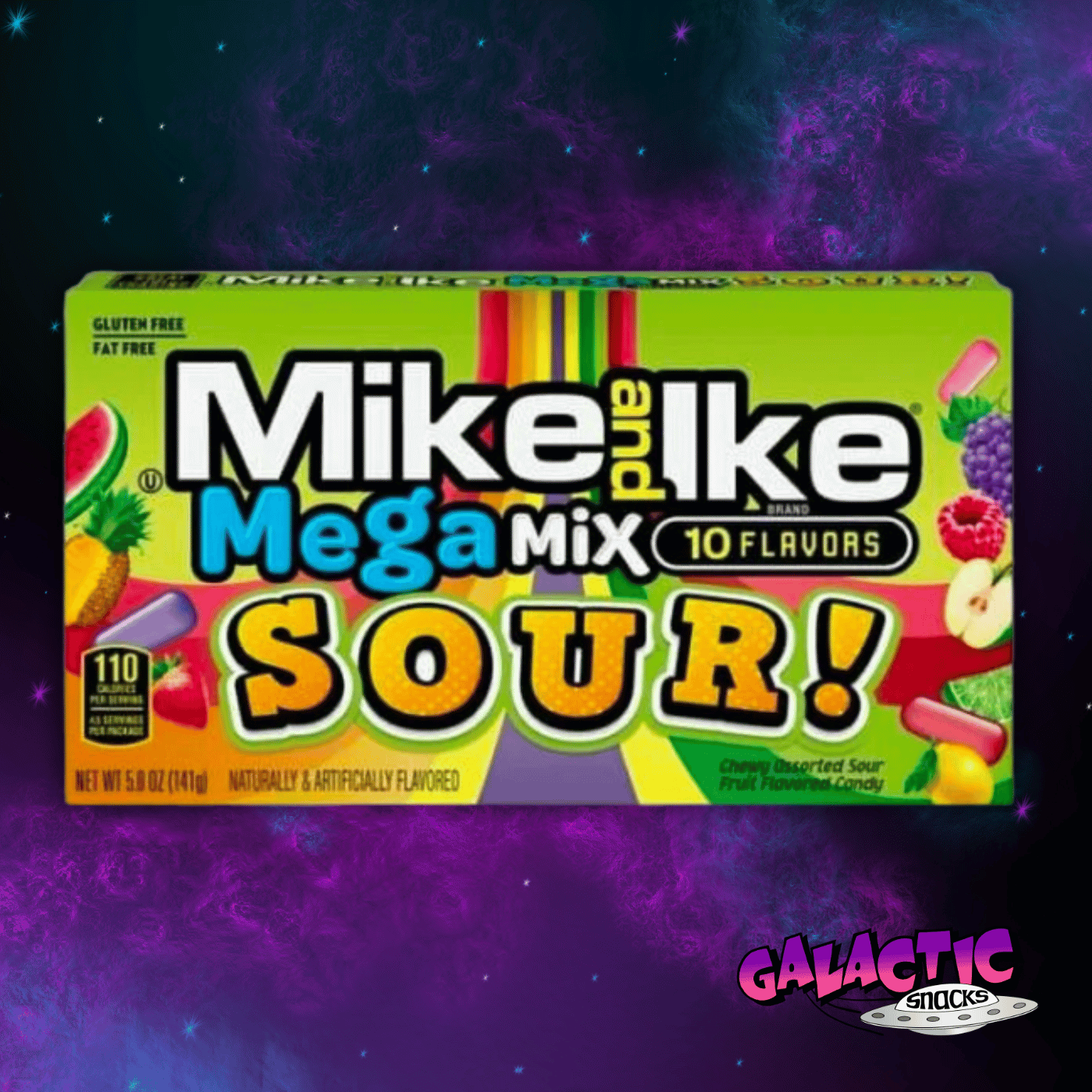 Mike & Ike Mega Mix Sour! - Theater Box