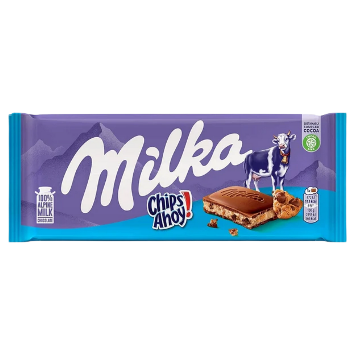 Milka Chips Ahoy chocolate bar 100g