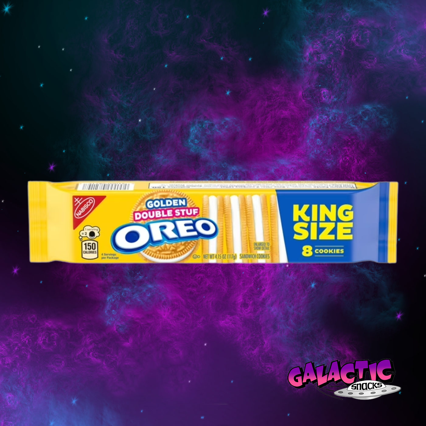 Oreo Golden Double Stuf – King Size – 8 Pack