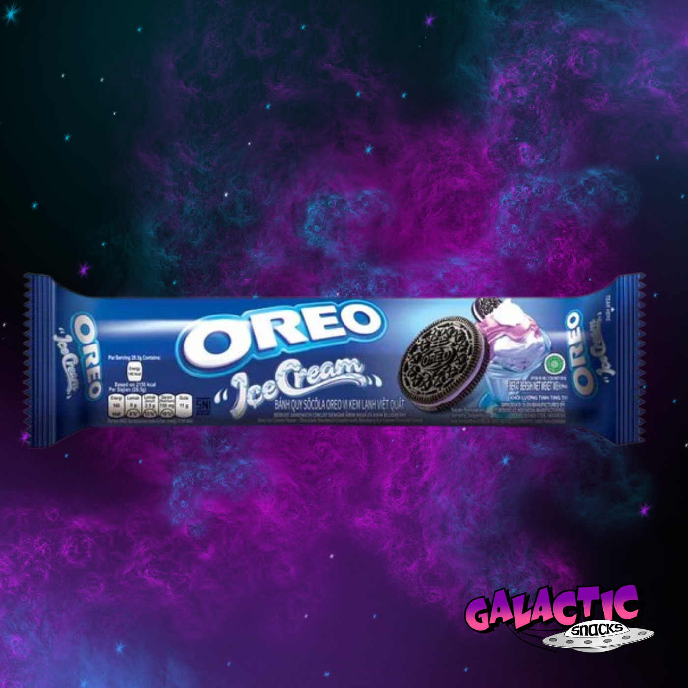 Oreo Blueberry Ice Cream - 110g (Indonesia)