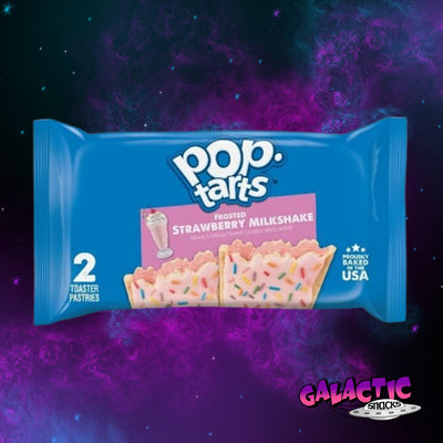 Pop-Tarts Frosted Strawberry Milkshake- 2 Pastries