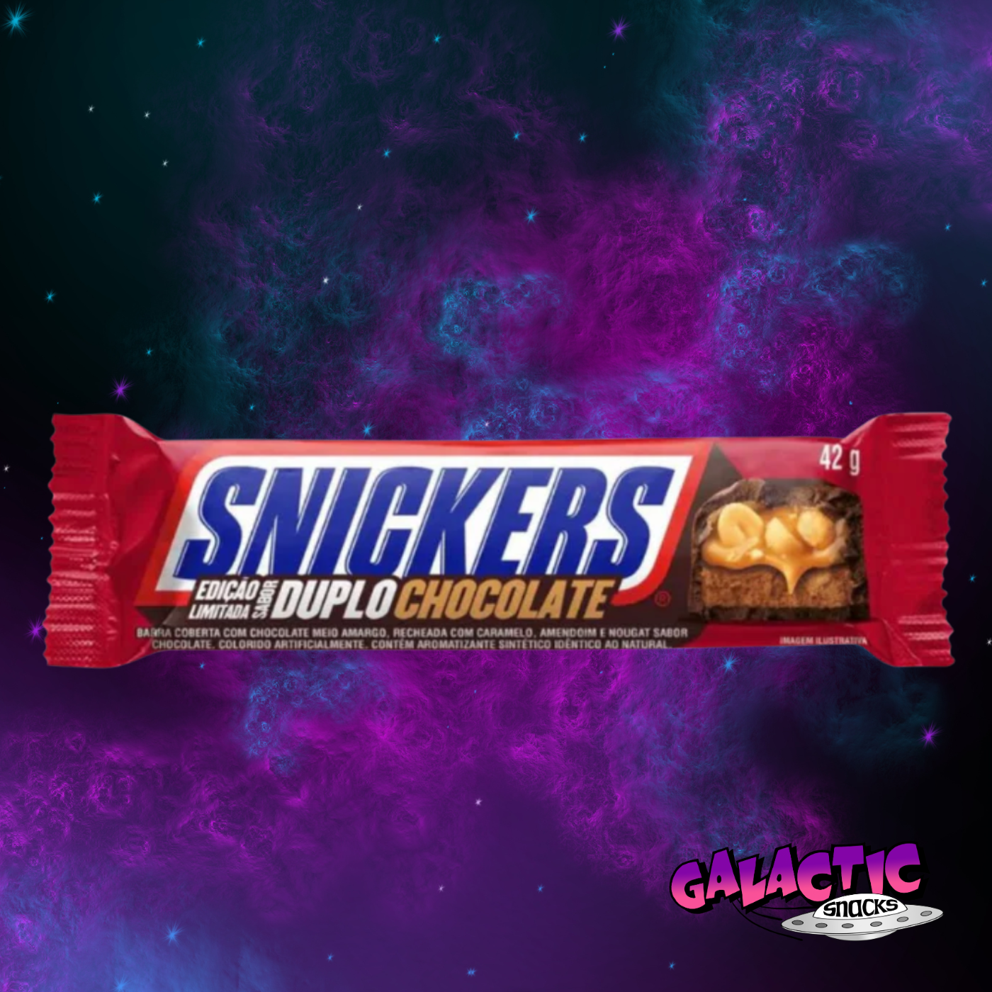 Snickers Duplo Chocolate Bar - 42g (Brazil)