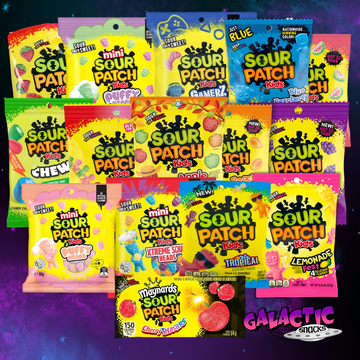 The Ultimate Sour Patch Kids Bundle on the Galactic Snacks background