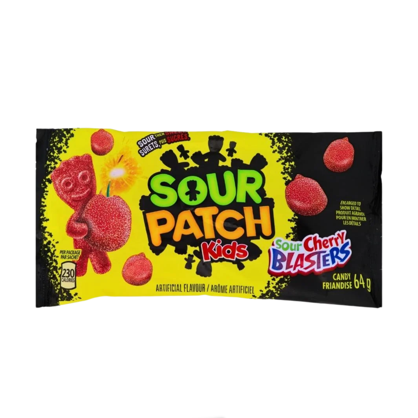 Sour Patch Kids Sour Cherry Blasters 64g bag from Canada