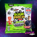 Sour Patch Kids Strikers Black Raspberry gummy candy
