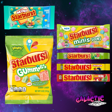 Ultimate Starburst bundle – 6 UK, tropical, gummy, and sour varieties