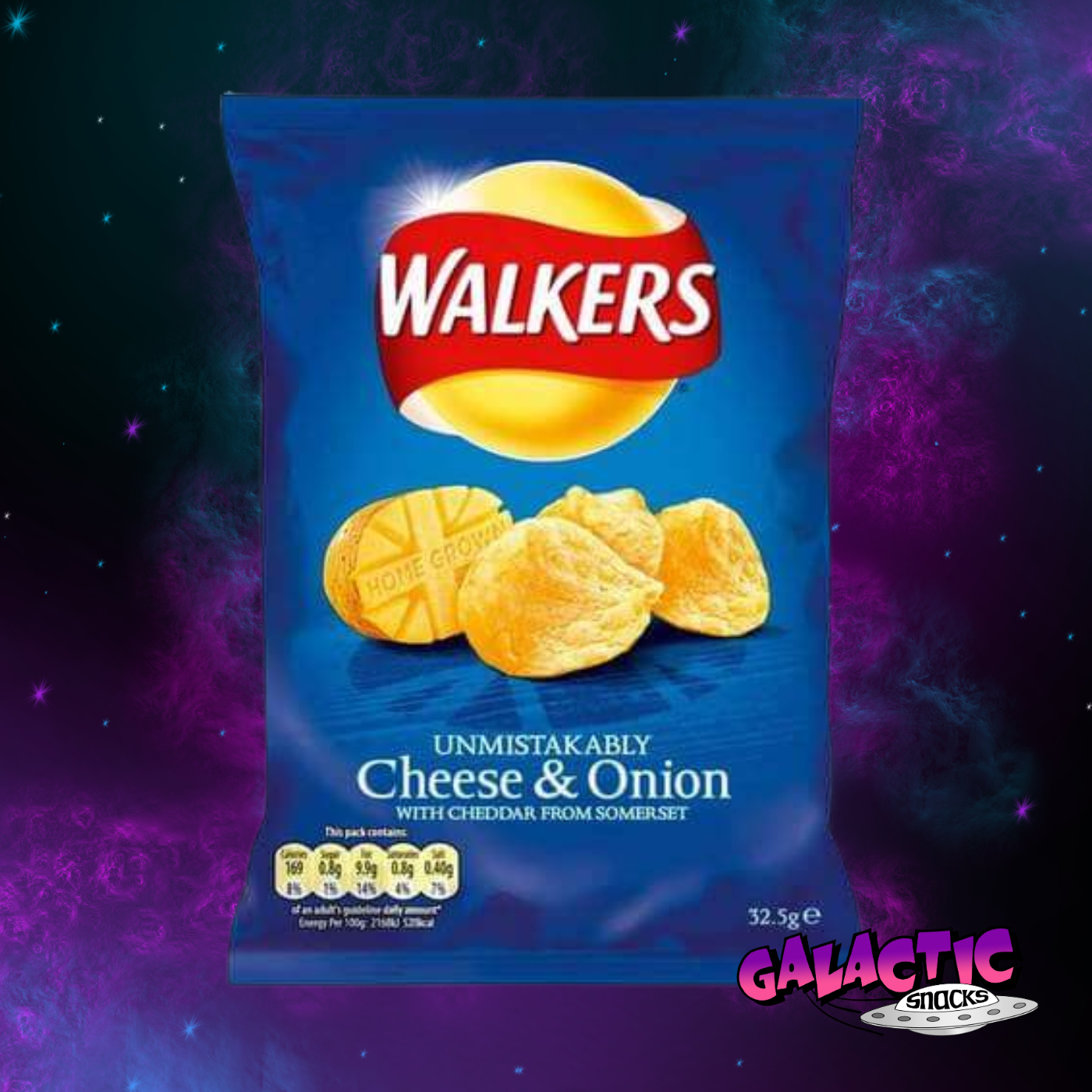 Walkers Cheese & Onion Crisps 32.5g (United Kingdom)