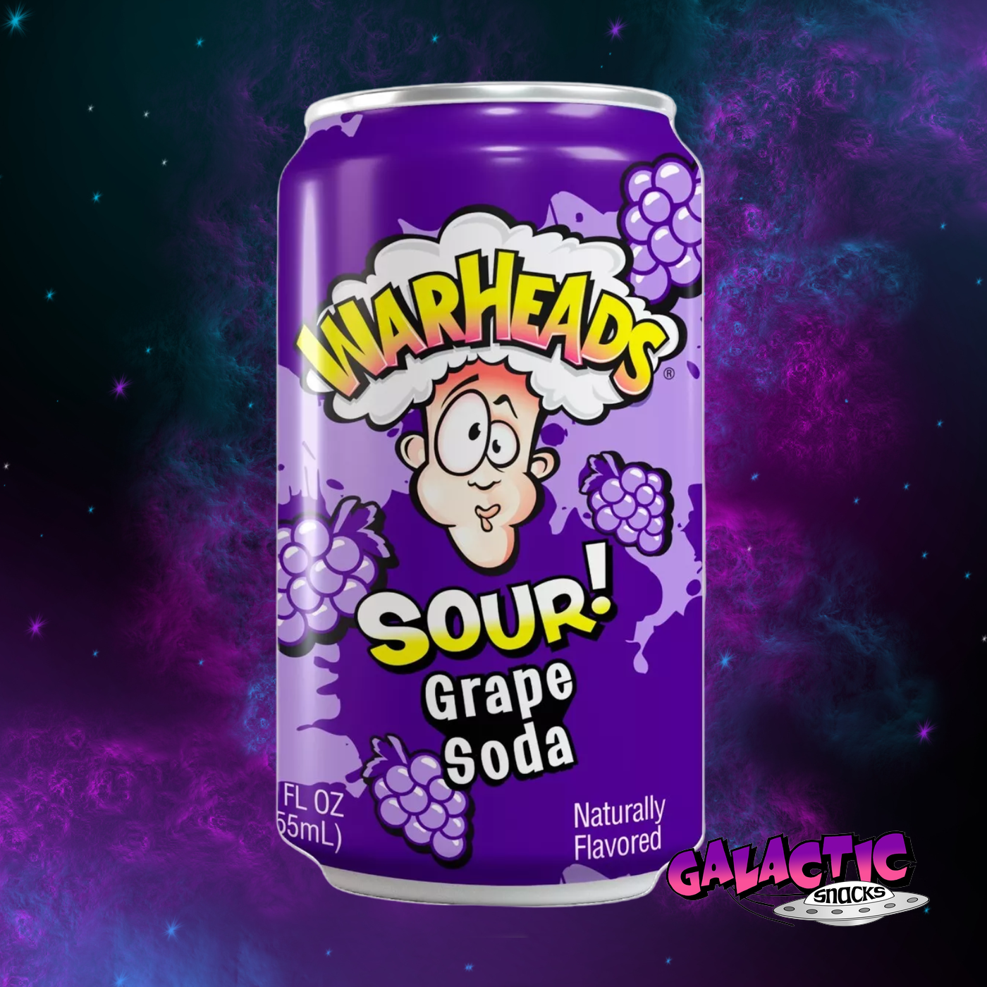 Warheads Soda - Sour Grape (Limited Edition) 12oz