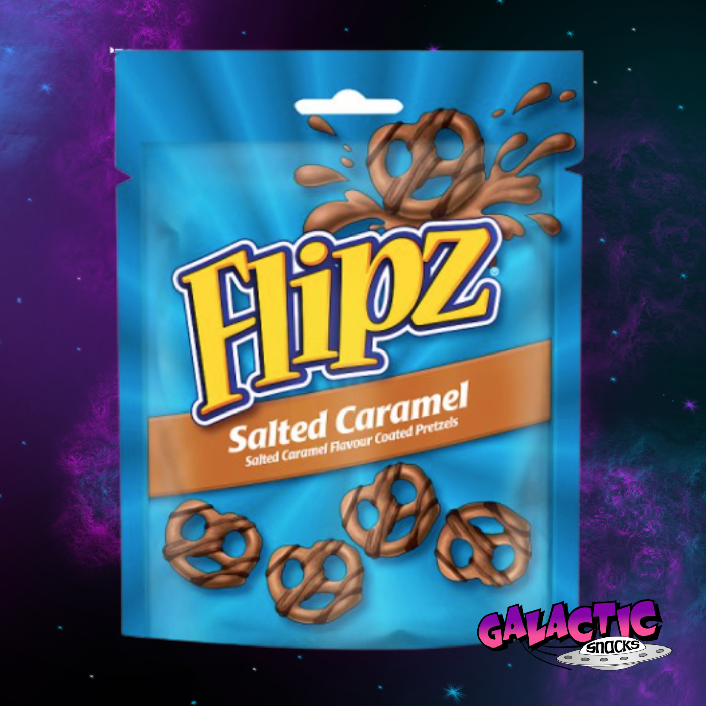 Flipz Salted Caramel 90g - (United Kingdom) - Galactic Snacks BuySnacksOnline.com