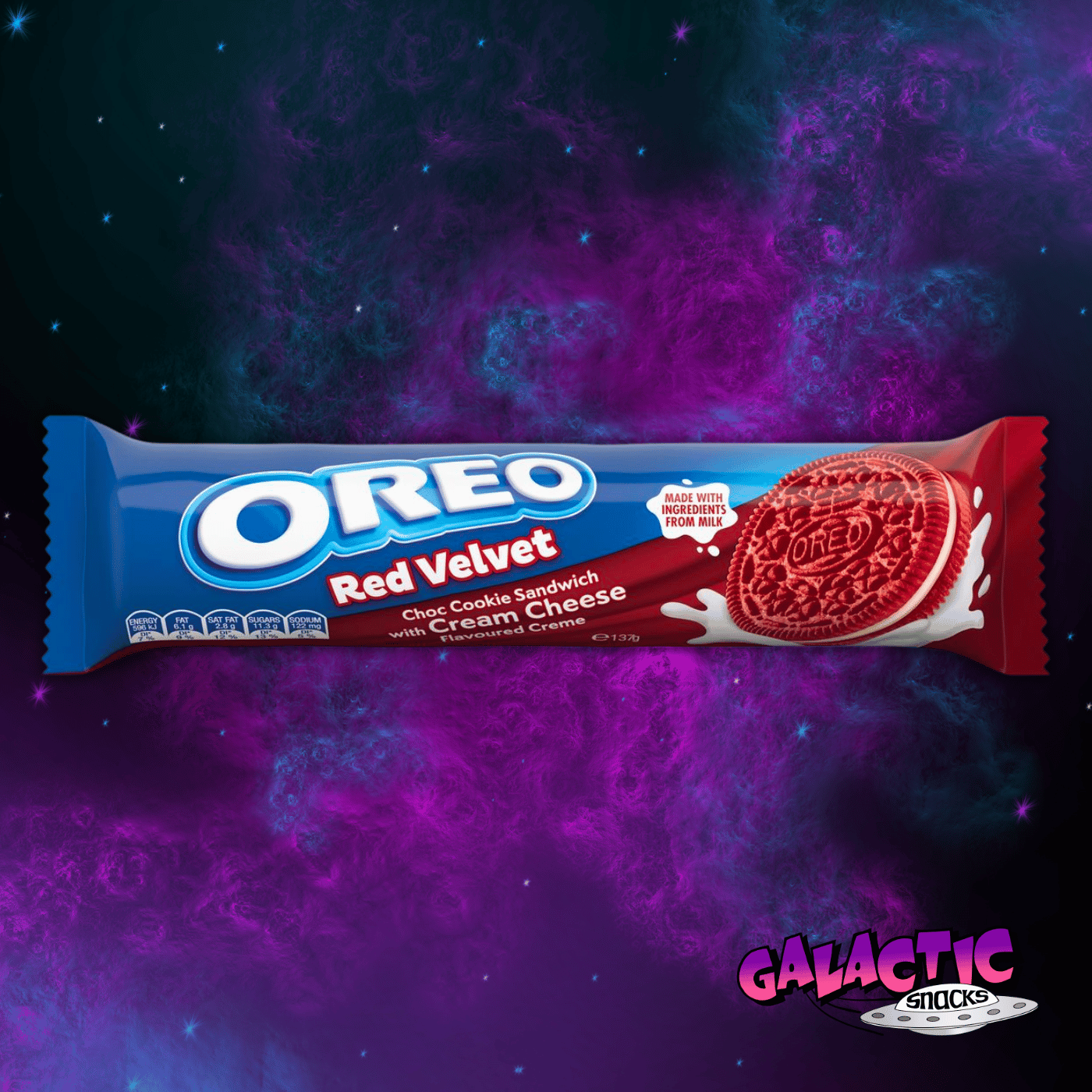 Space Debris - Oreo Red Velvet - 133g (Australia) - Galactic Snacks BuySnacksOnline.com