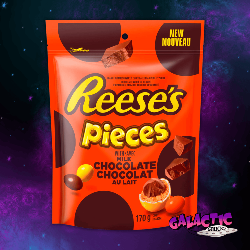 
            
                Load image into Gallery viewer, Reese&amp;#39;s Pieces with Milk Chocolate - 170g (Canada) - Galactic Snacks BuySnacksOnline.com
            
        