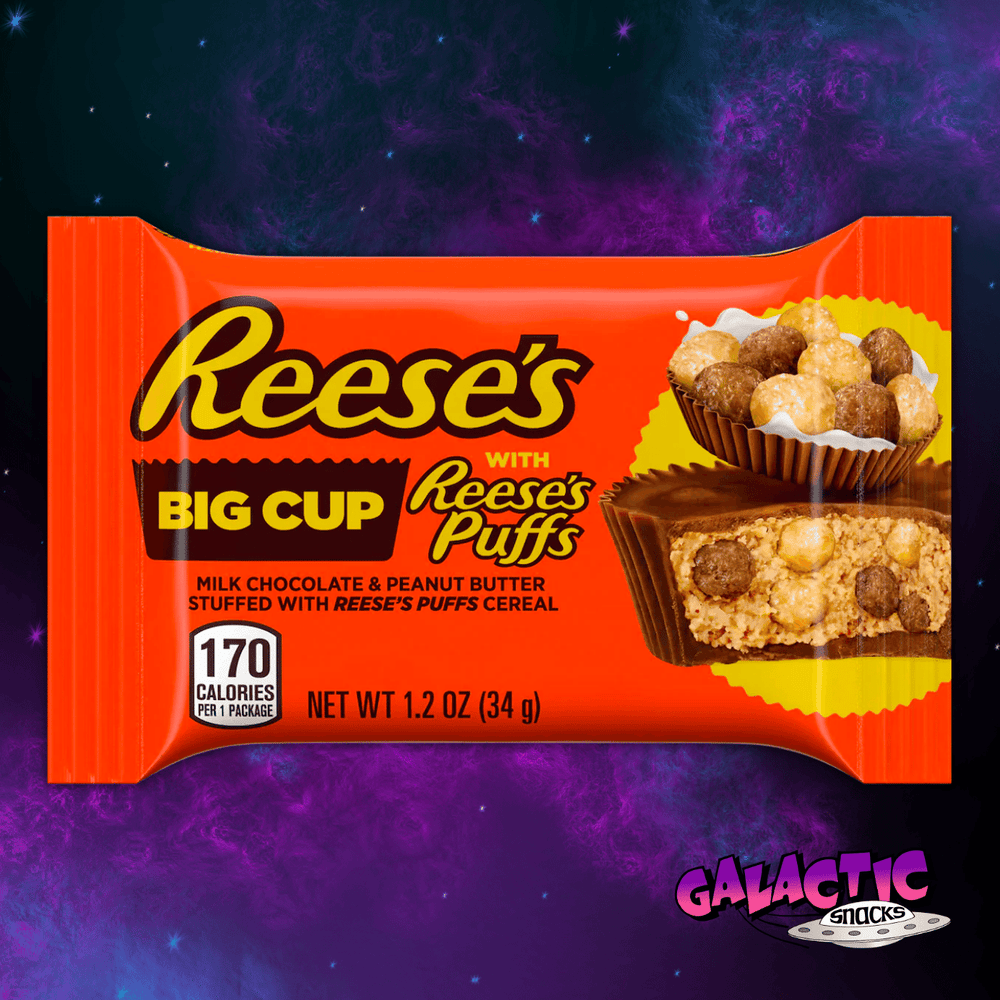 Reese's - Big Peanut Butter Cup with Reese's Puffs - 34g – Galactic Snacks