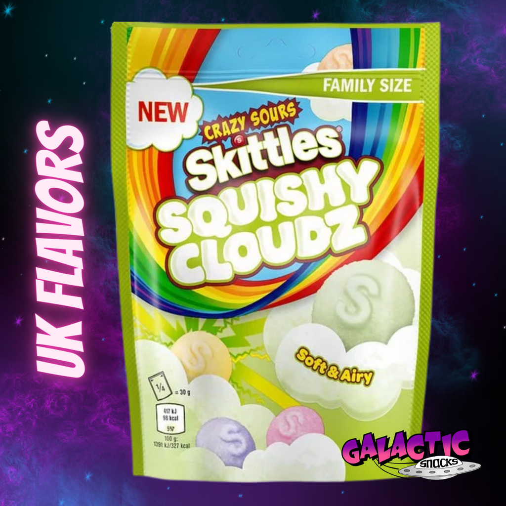 Skittles Crazy Sours Squishy Cloudz - 94g (United Kingdom