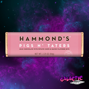 Hammond's Pigs & Taters Chocolate Bar - 2.25 oz - Galactic Snacks BuySnacksOnline.com