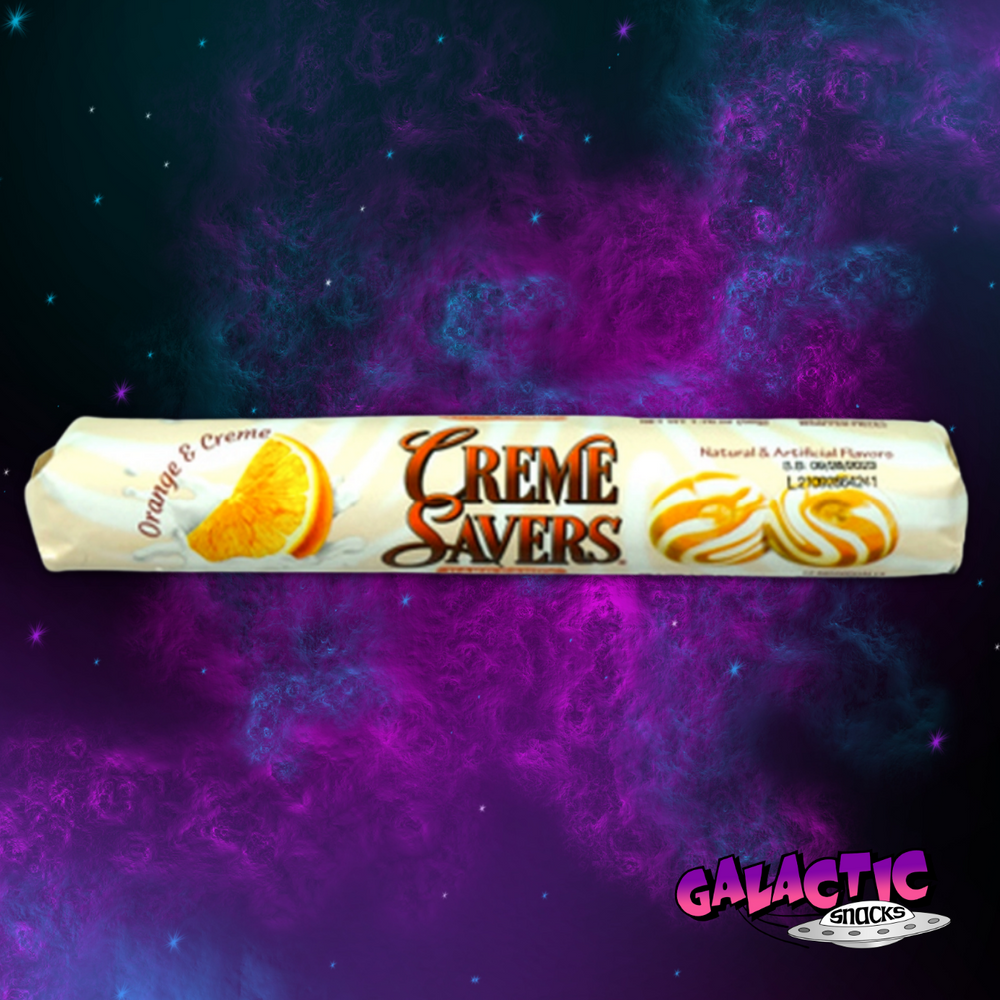 Creme Savers Orange & Creme Roll - 50g - Galactic Snacks BuySnacksOnline.com