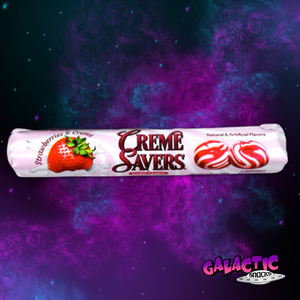 Creme Savers Strawberries & Creme Roll - 50g - Galactic Snacks BuySnacksOnline.com