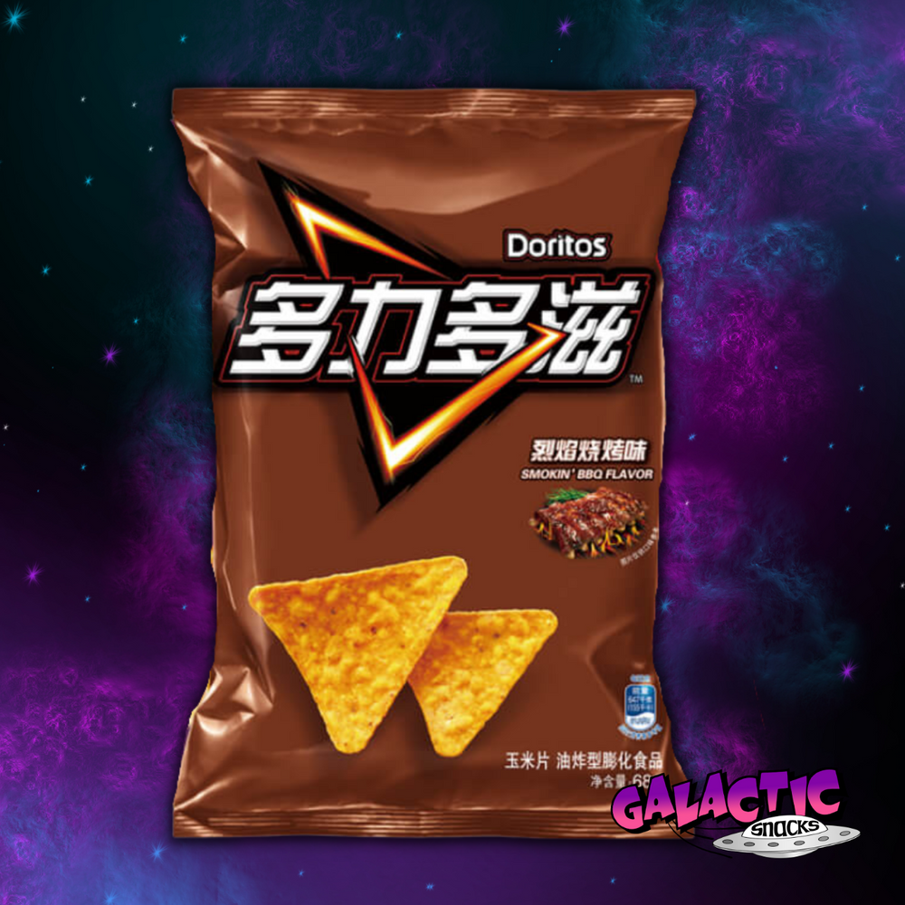 
            
                Load image into Gallery viewer, Doritos - Smokin&amp;#39; BBQ 68g - (China) - Galactic Snacks BuySnacksOnline.com
            
        