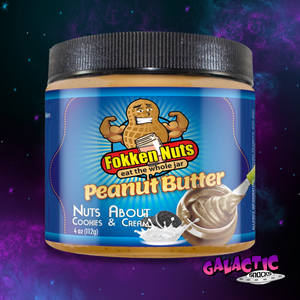 
            
                Load image into Gallery viewer, Fokken Nuts - Cookies &amp;amp; Cream Peanut Butter - 4 oz - Galactic Snacks BuySnacksOnline.com
            
        