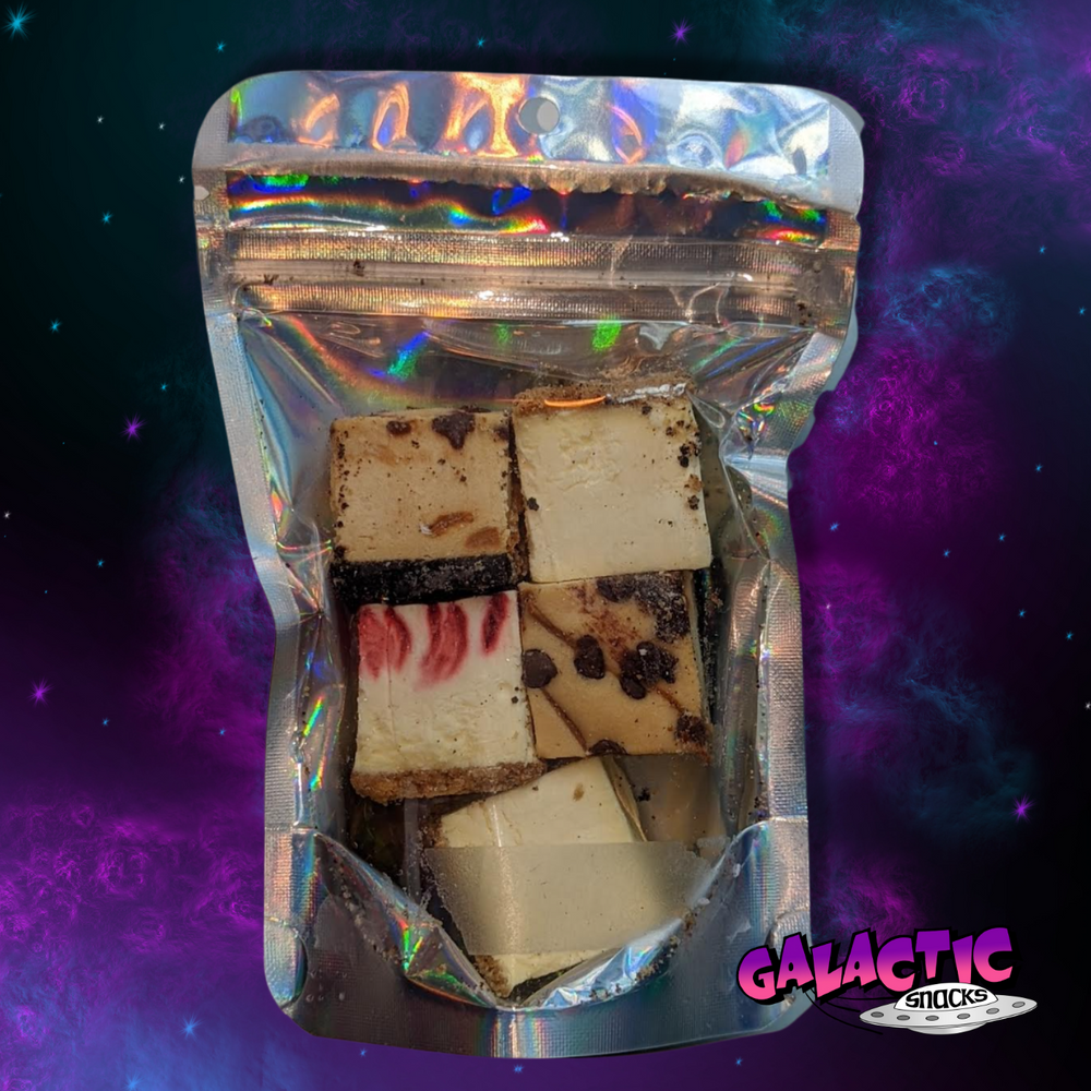 Freeze Dried Cheesecake Restaurant Sampler - 2.2 oz - Galactic Snacks BuySnacksOnline.com