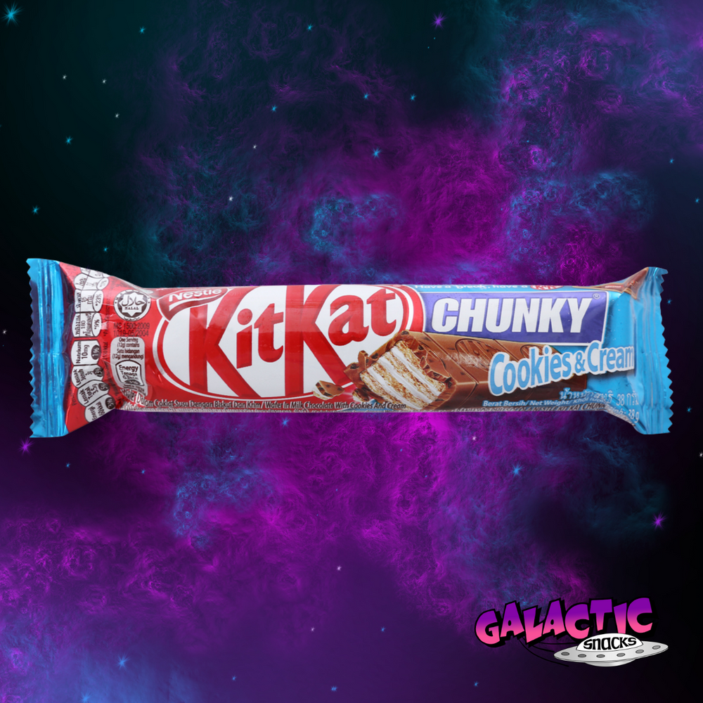 
            
                Load image into Gallery viewer, Kit Kat Chunky - Cookies and Cream - 38g (Thailand) - Galactic Snacks BuySnacksOnline.com
            
        