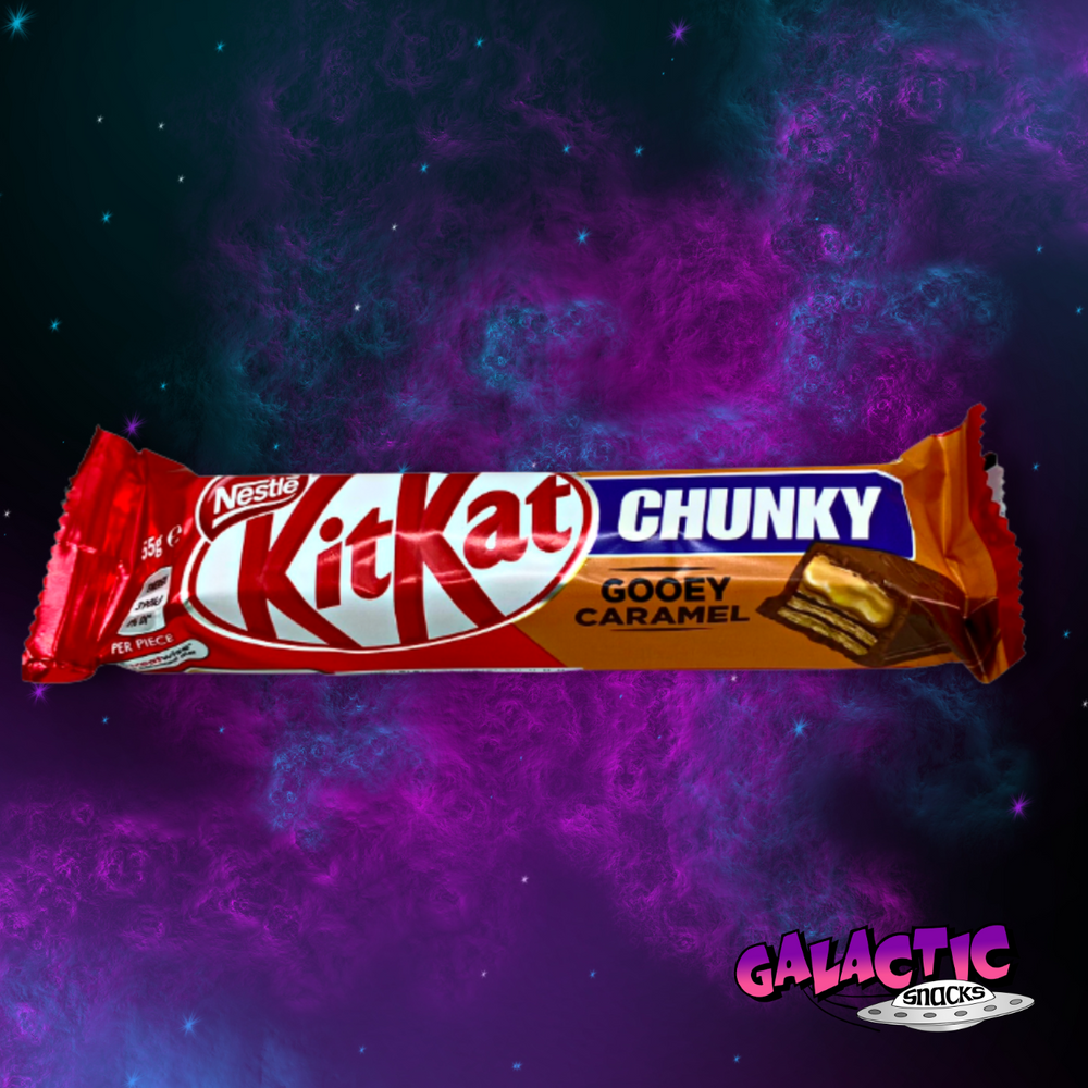 
            
                Load image into Gallery viewer, Kit Kat Chunky Gooey Caramel 43g (Australia) - Galactic Snacks BuySnacksOnline.com
            
        