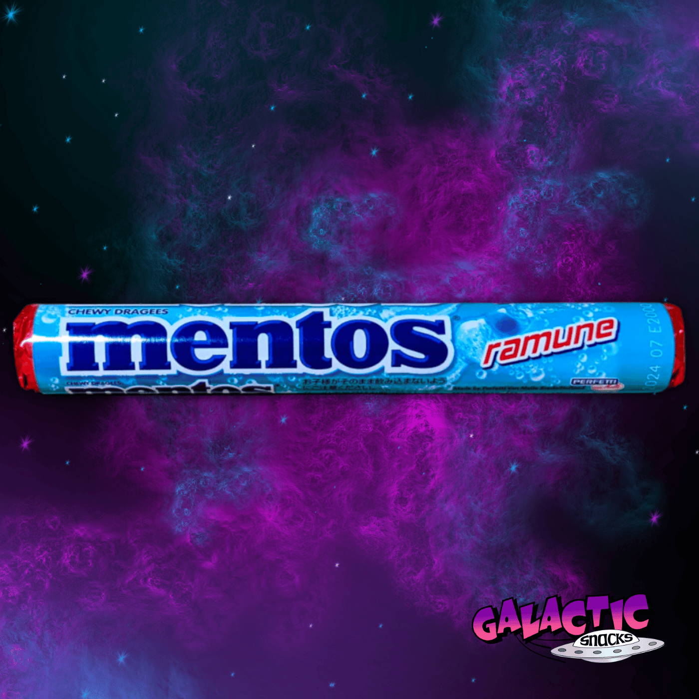 Mentos Ramune Soda Flavored - 34g (Japan) - Galactic Snacks BuySnacksOnline.com