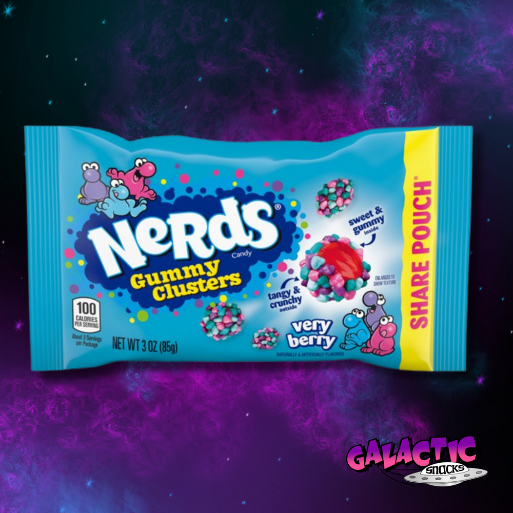 Nerds Very Berry Gummy Clusters - 3 oz - Galactic Snacks BuySnacksOnline.com