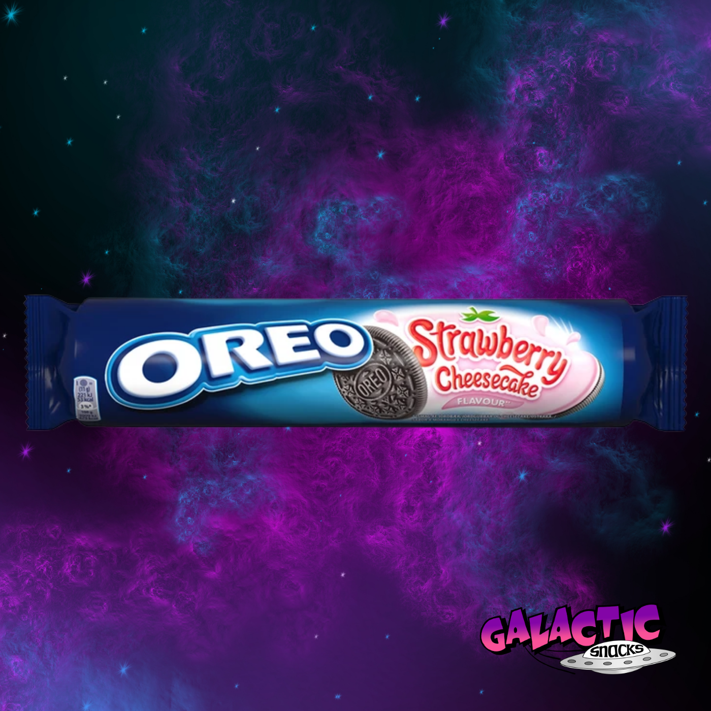 Oreo Strawberry Cheesecake - 154g (United Kingdom) - Galactic Snacks BuySnacksOnline.com