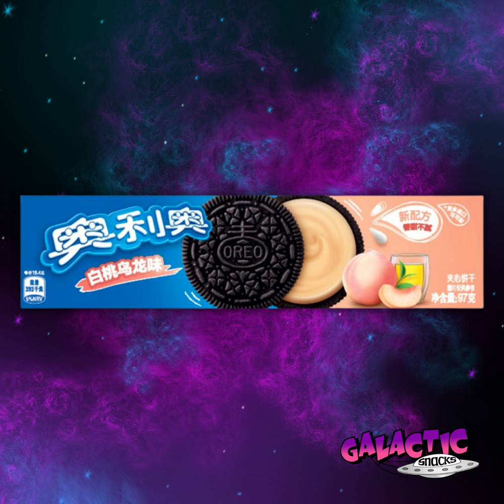 Oreo White Peach Oolong Tea Flavor - 97g (China) - Galactic Snacks BuySnacksOnline.com