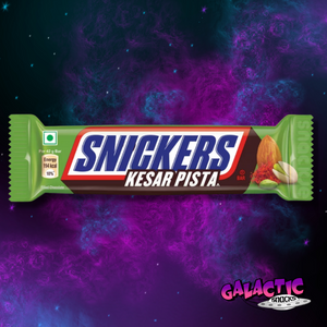 Snickers Pistachio Almond Saffron Chocolate Bar - 42g (India) - Galactic Snacks BuySnacksOnline.com