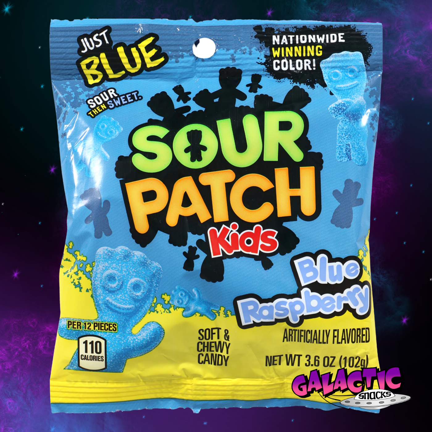 Sour Patch Kids - Just Blue Raspberry - 3.6 oz – Galactic Snacks